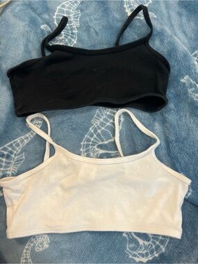 City Threads Black and White Cotton Bras size 14